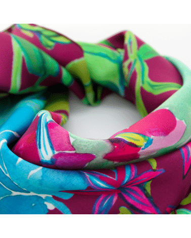 Silk scarf, made in France