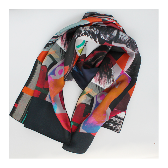 Silk scarf made in France