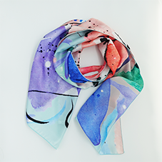 silk scarf made in france